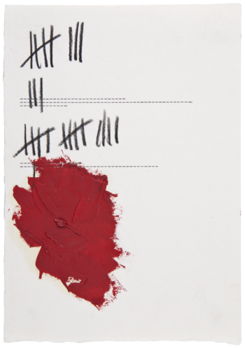 2012 | Meine Farbe ist rot 2 | mixed techniques on paper | 80 x 60 cm