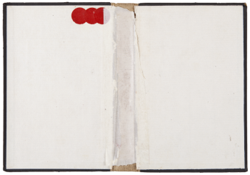 2010 | Zwei mal drei macht vier | mixed techniques on book cover | 28 x 19 cm