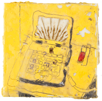 2012 | o.T. | mixed techniques on wall tile | 15 x 15 cm