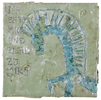 2012 | o.T. | mixed techniques on wall tile | 15 x 15 cm